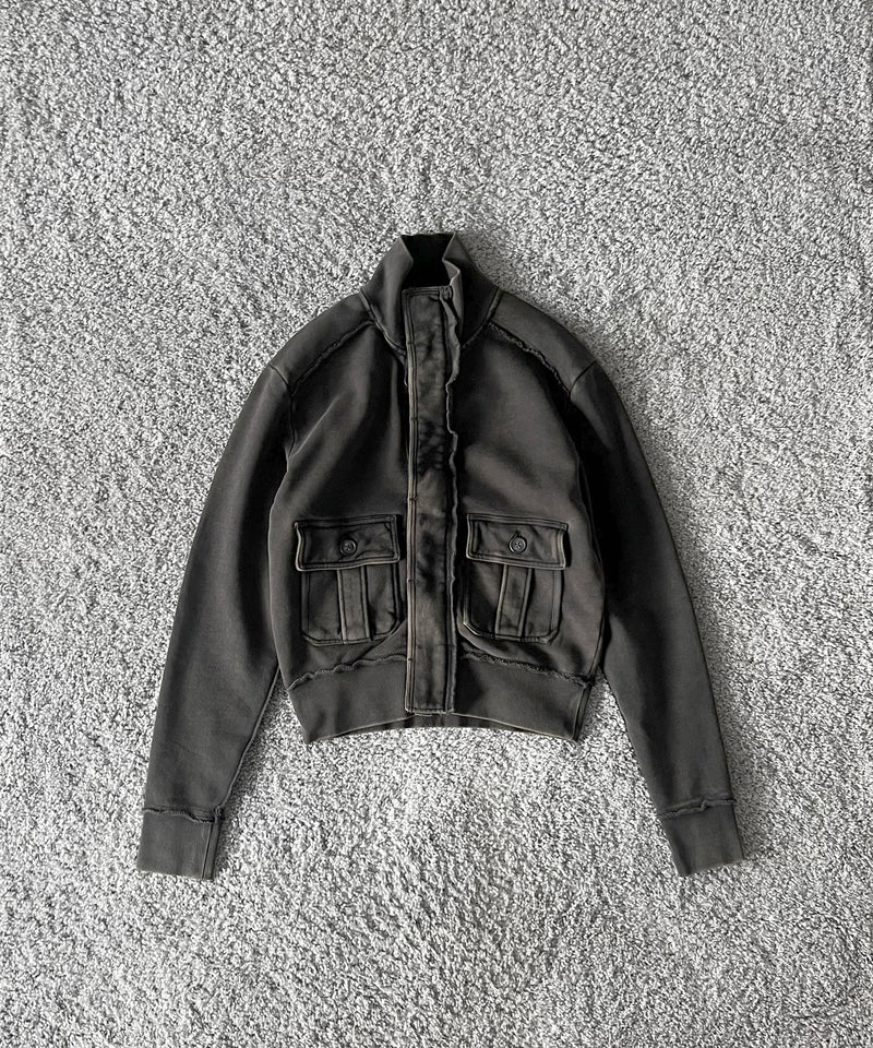 entire studios Supply track jacket "WASHED BLACK"