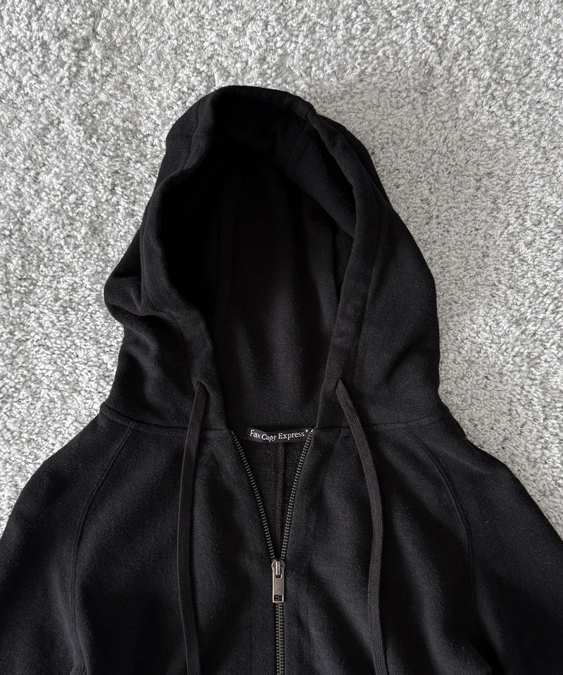 Fax Copy Express Afternoon stretch linen fitted sweatshirt "BLACK"