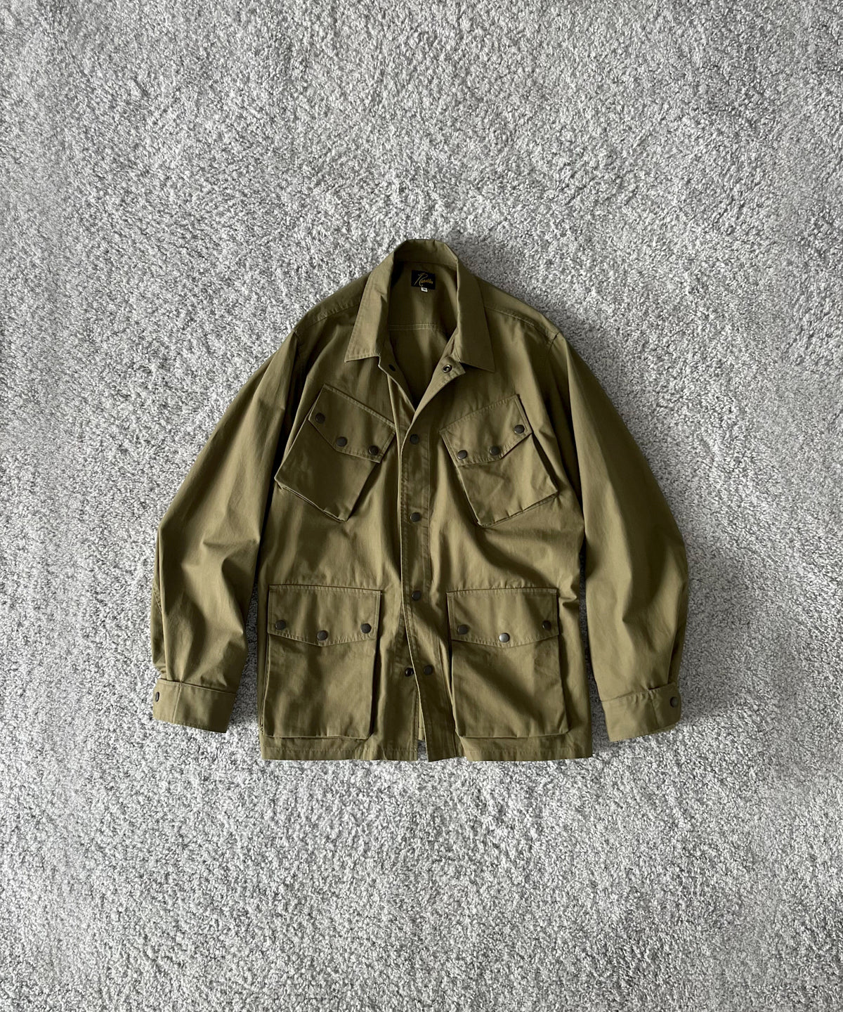 NEEDLES Jungle fatigue jacket- ctn ripstop "A-OLIVE A"