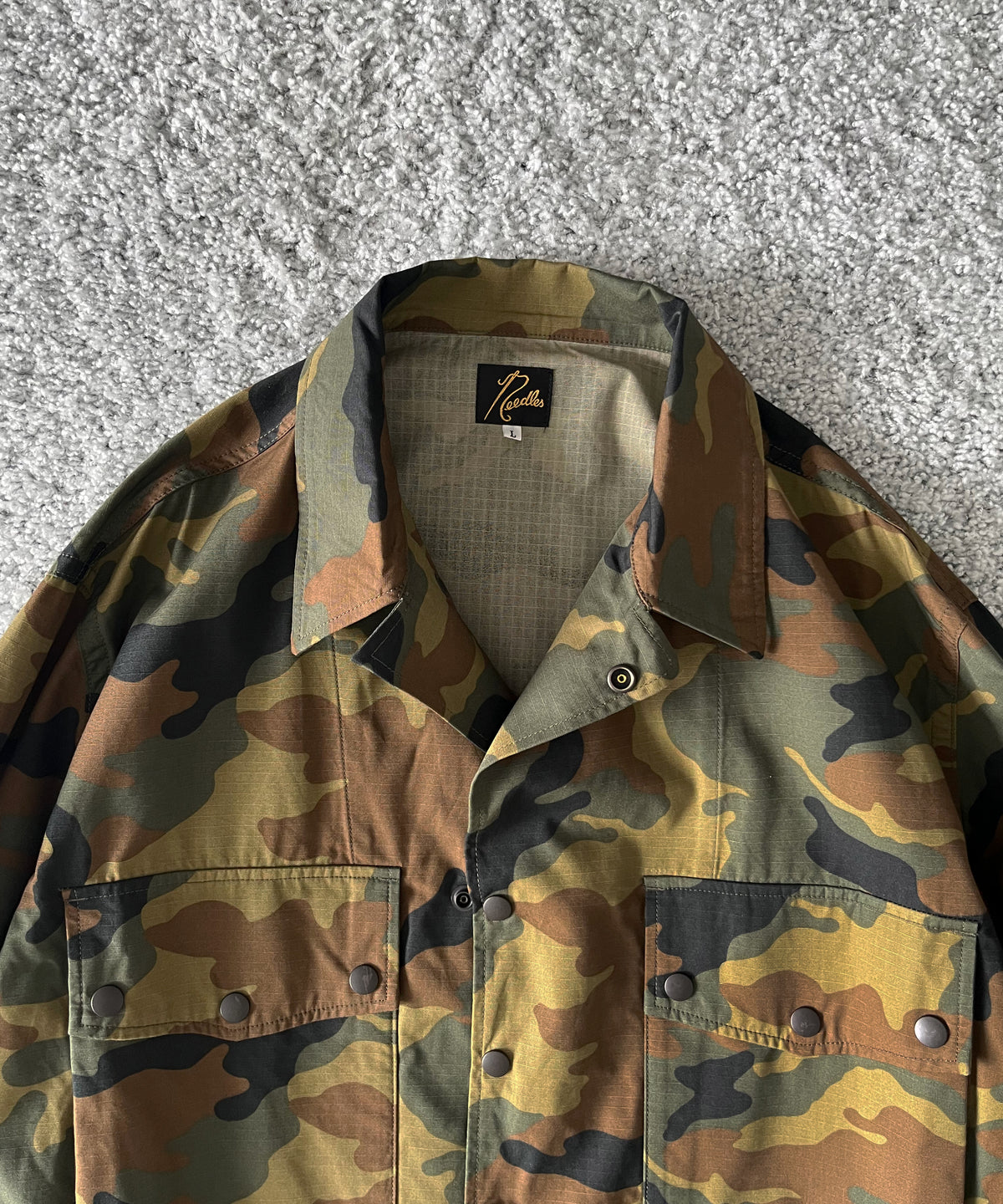 NEEDLES Field jacket- cotton ripstop "C-WOODLAND C"