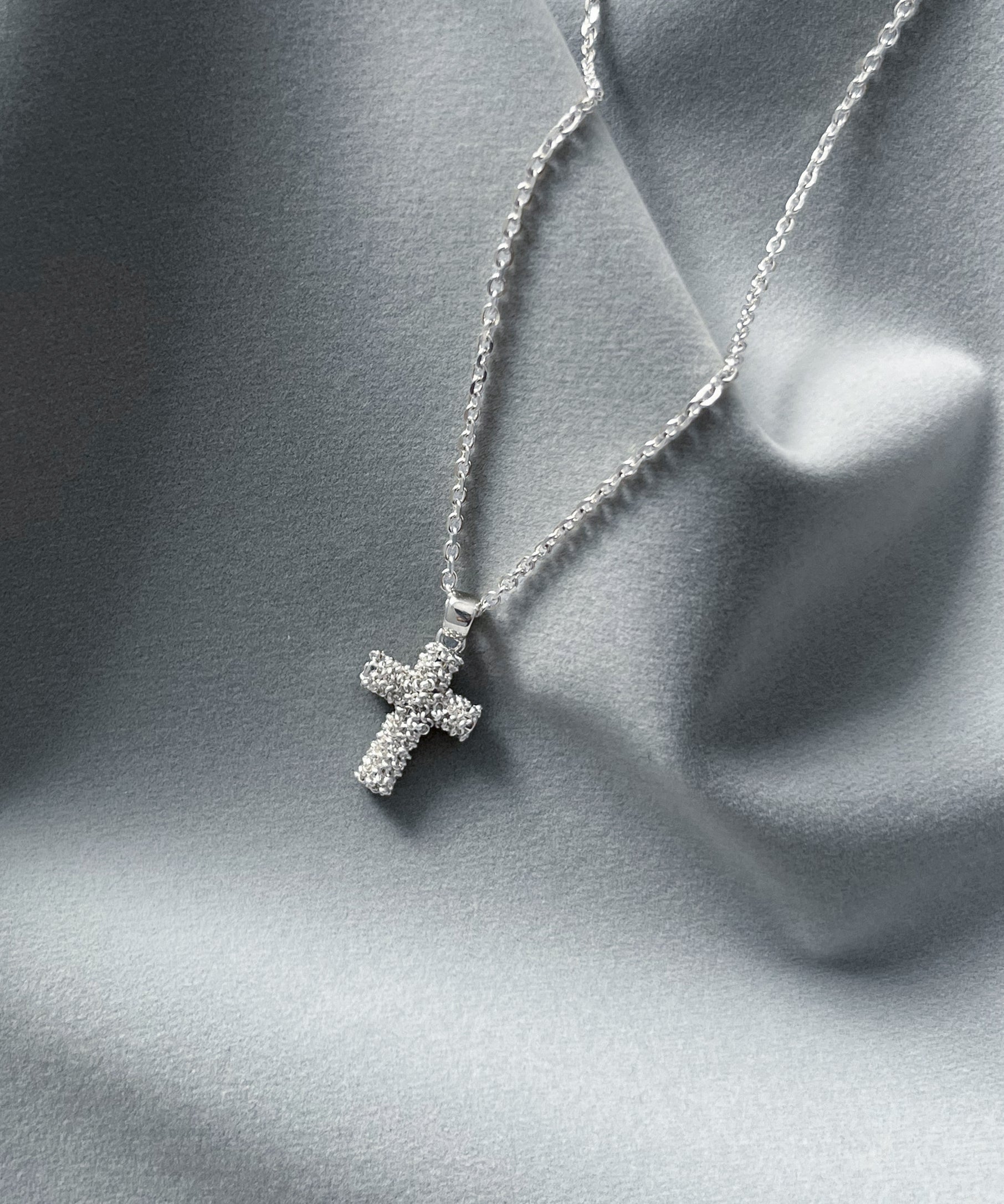 SHRINE Cross chain necklace "SILVER"