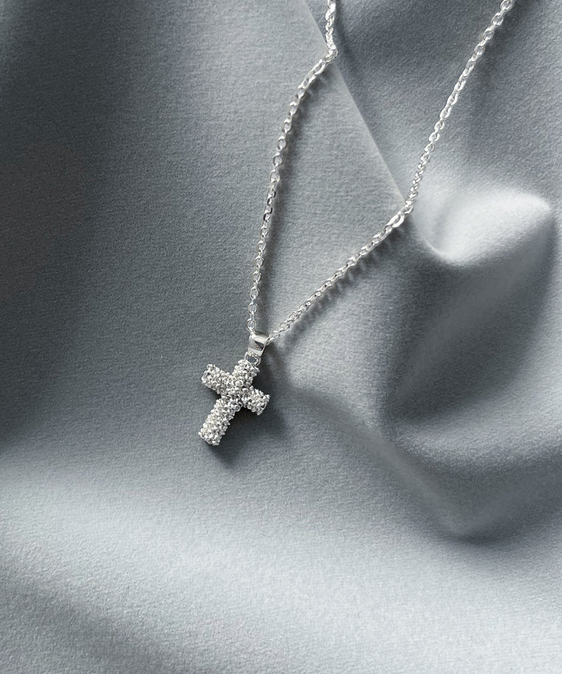SHRINE Cross chain necklace "SILVER"