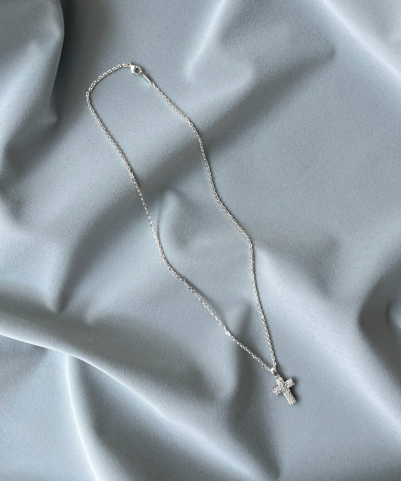 SHRINE Cross chain necklace "SILVER"