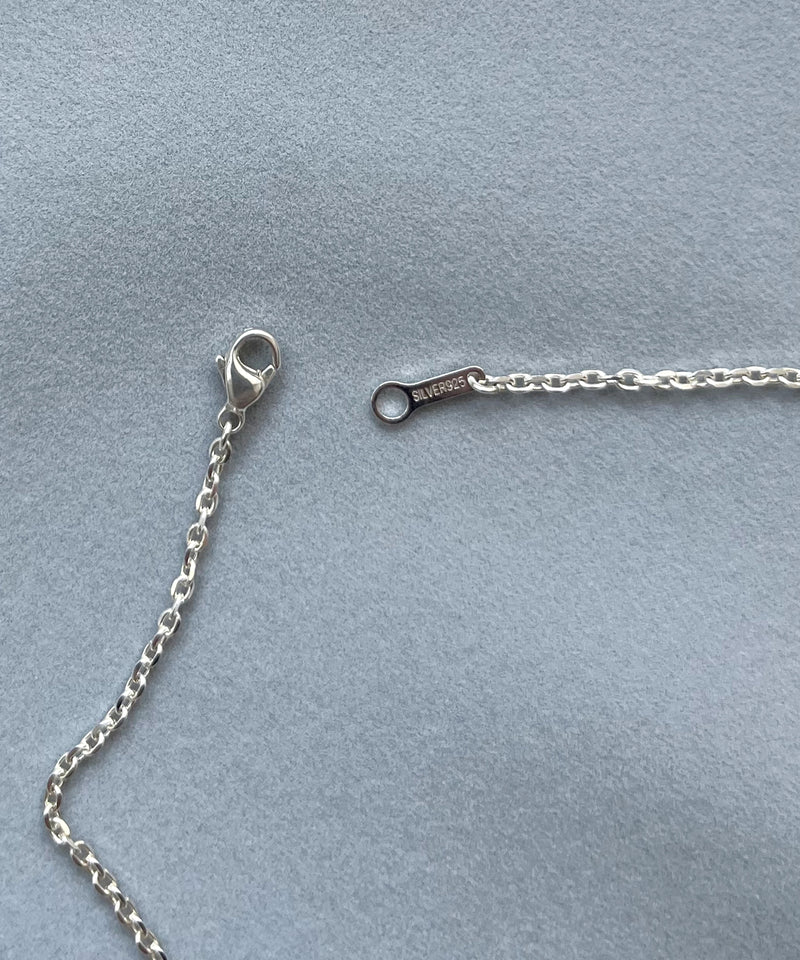SHRINE Cross chain necklace "SILVER"