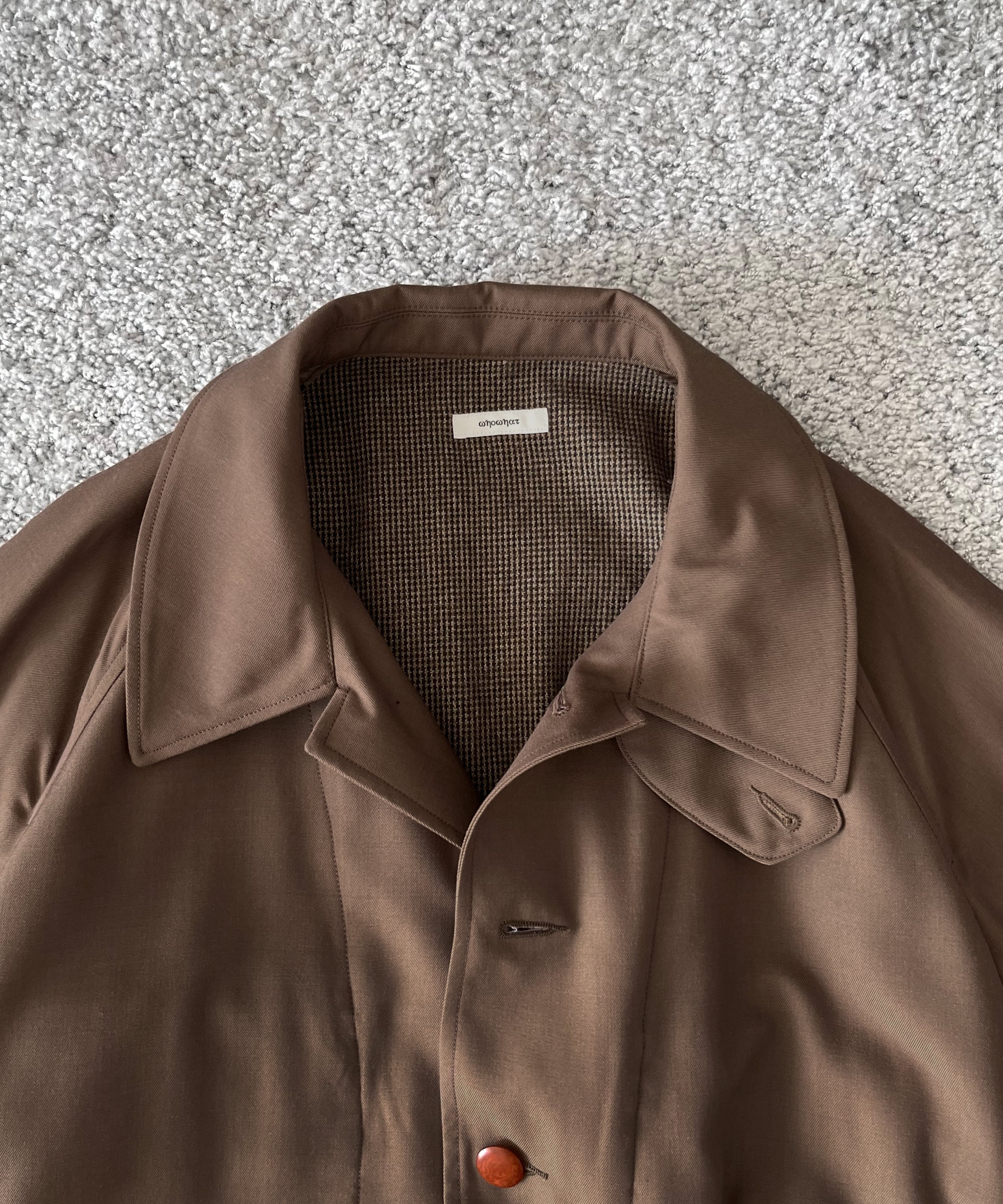 WHOWHAT Motorcycle coat "BROWN"