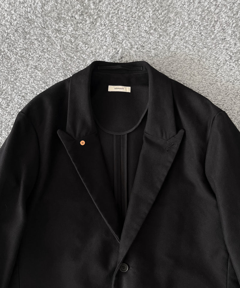 WHOWHAT Mole skin tailored jacket "BLACK"