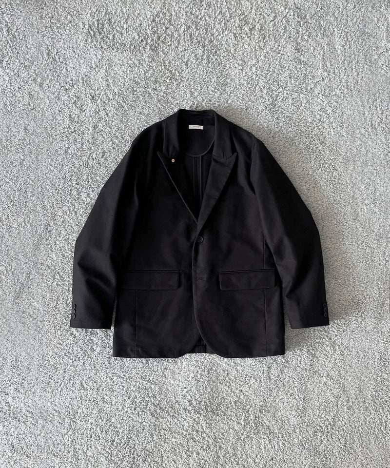 WHOWHAT Mole skin tailored jacket "BLACK"