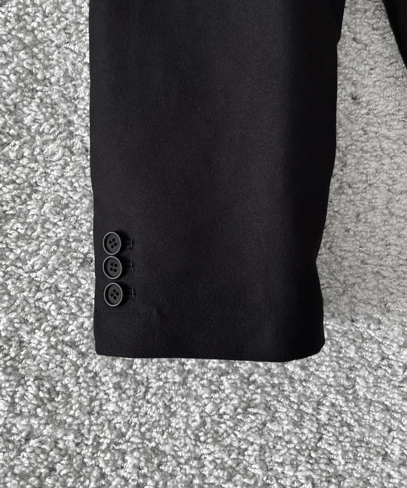 WHOWHAT Mole skin tailored jacket "BLACK"