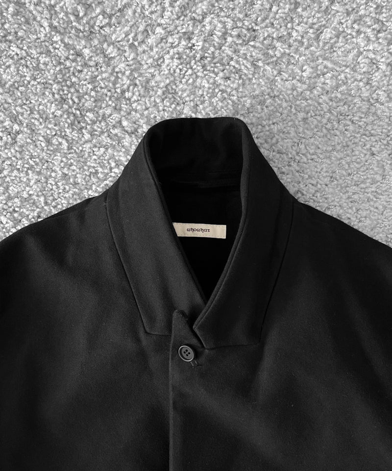 WHOWHAT Mole skin tailored jacket "BLACK"