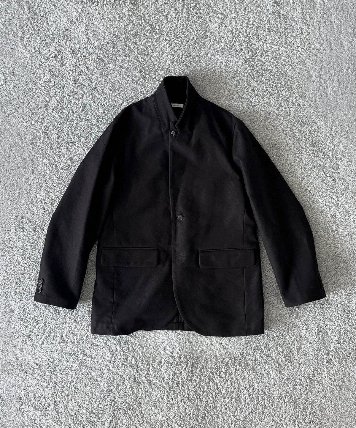 WHOWHAT Mole skin tailored jacket "BLACK"