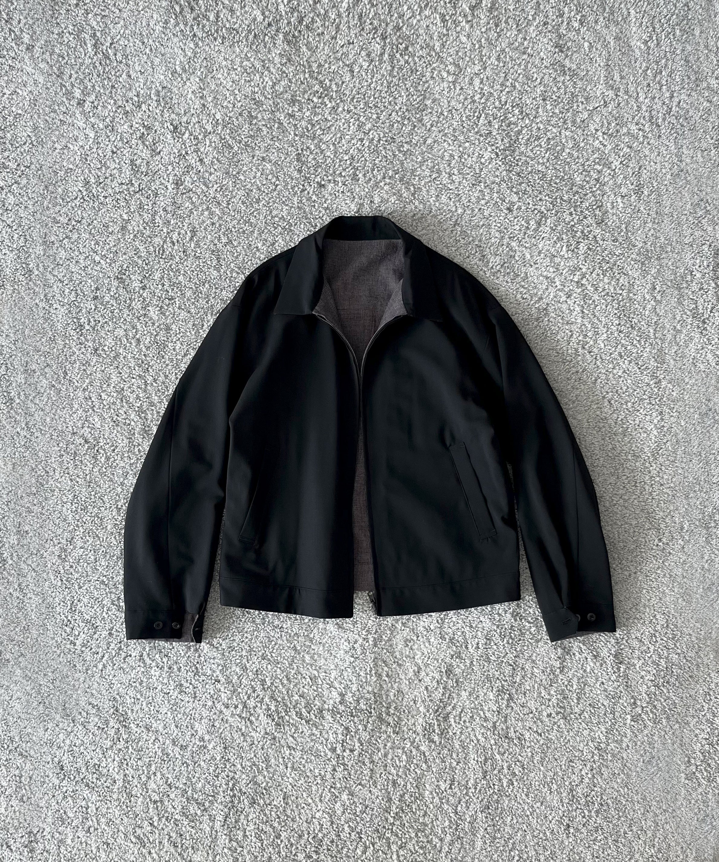 WHOWHAT Reversible blouson "BLACK×GRAY BLACK"