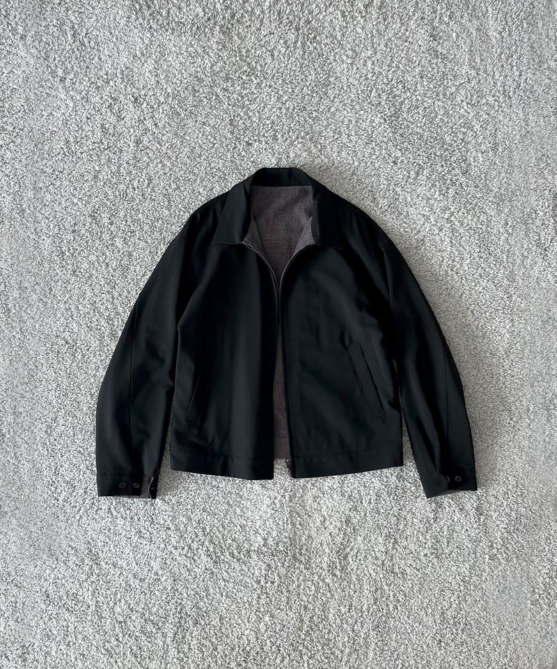 WHOWHAT Reversible blouson "BLACK×GRAY BLACK"