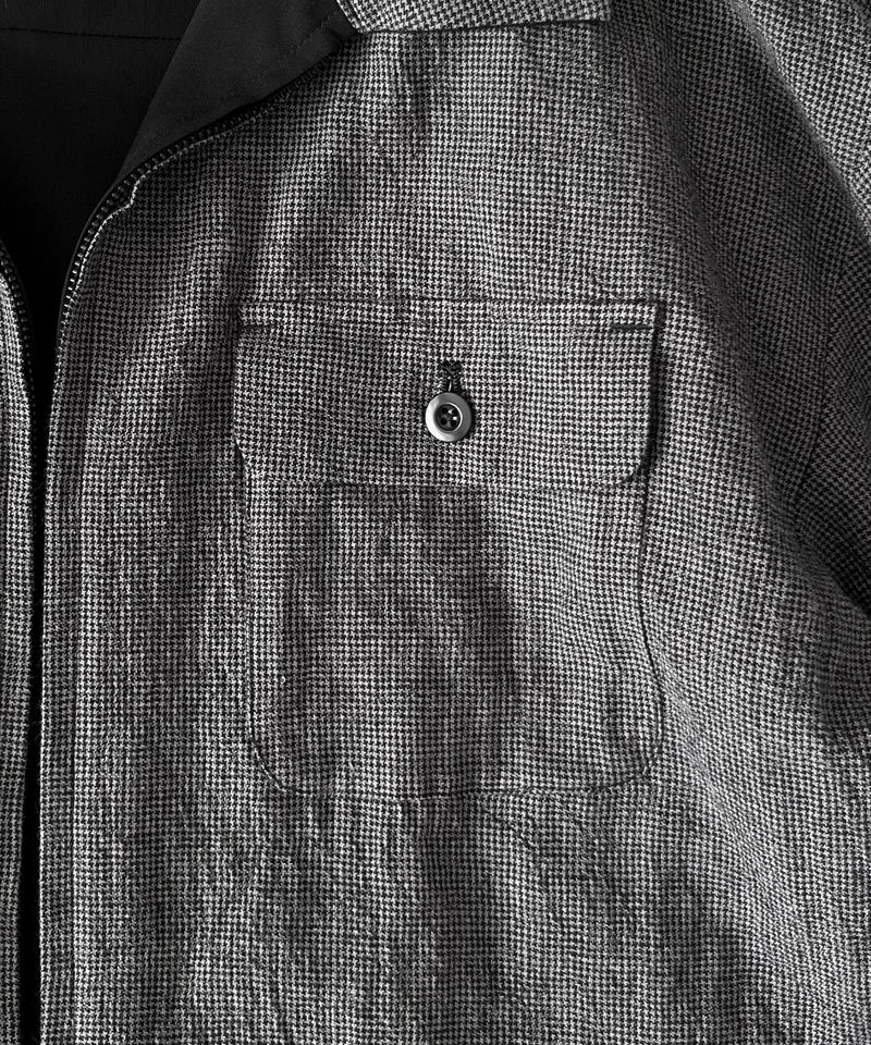 WHOWHAT Reversible blouson "BLACK×GRAY BLACK"