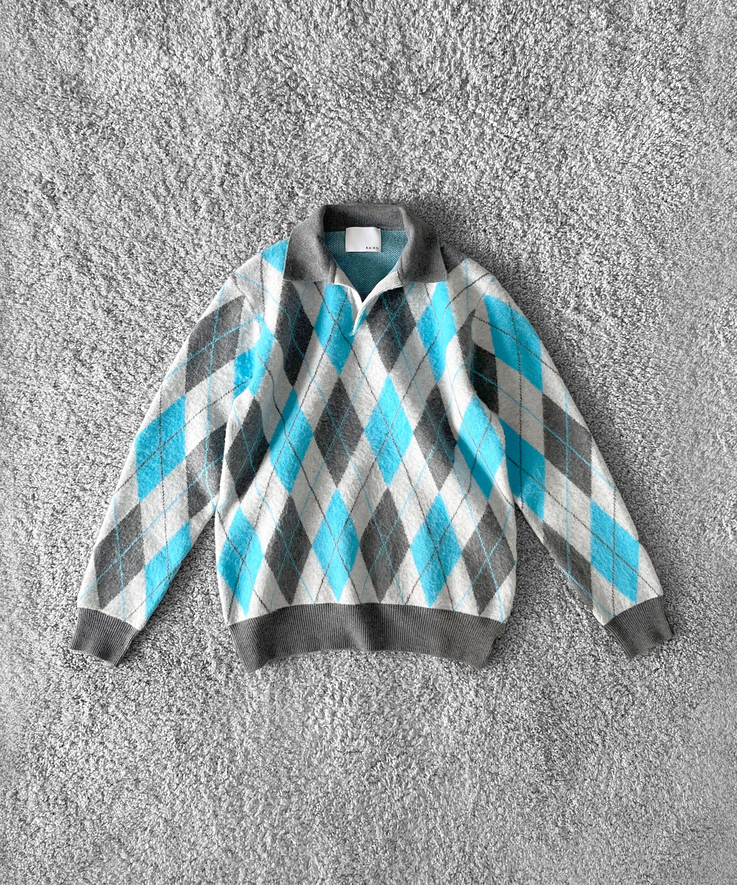 【Pre order】KAIKO Domestic knit polo shirt "FIGURE PINK"