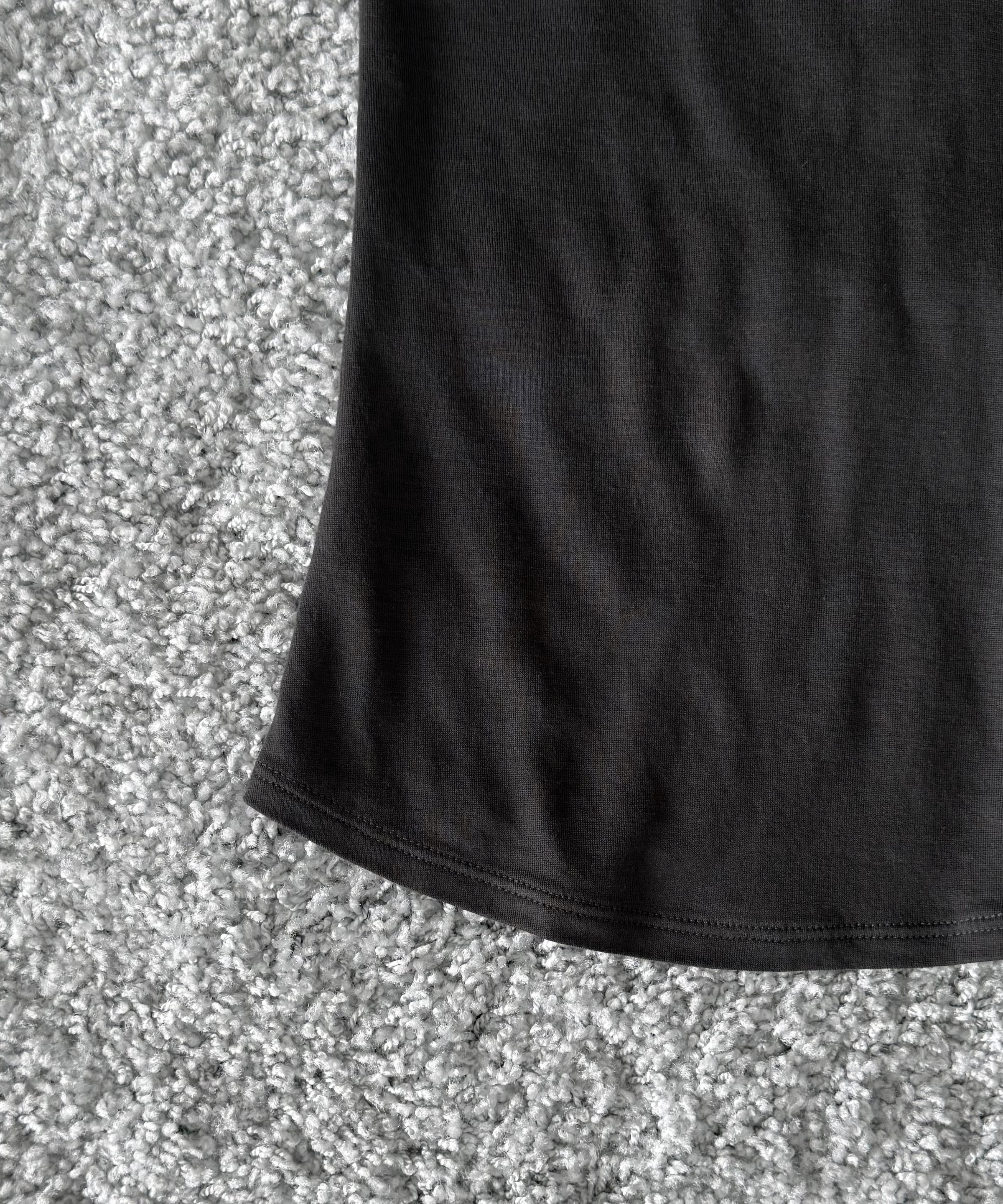 Fax Copy Express Afternoon stretch henley top "DARK GREY"