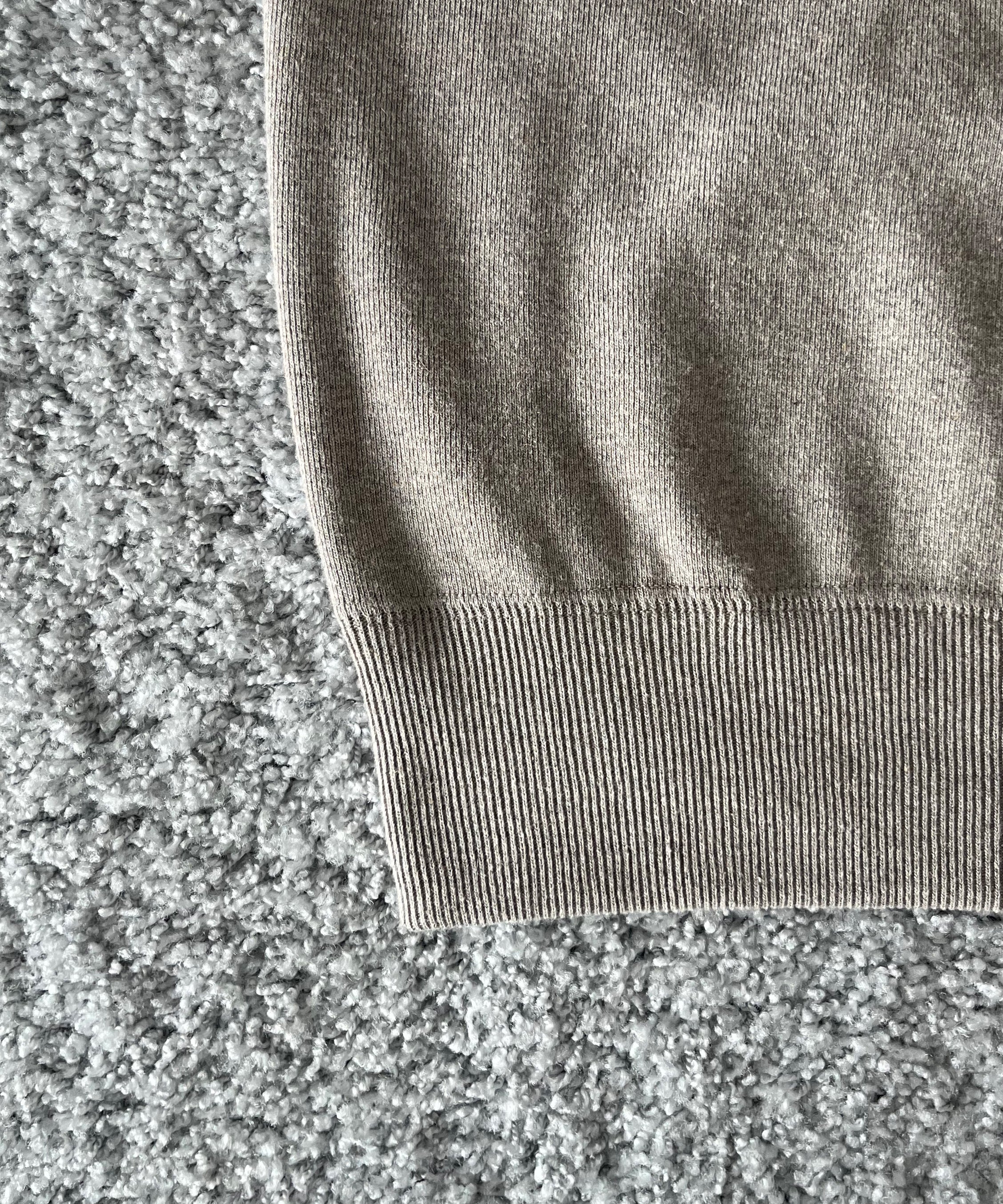 crepuscule Co/he rib sweat p/o "GRAYBEIGE"