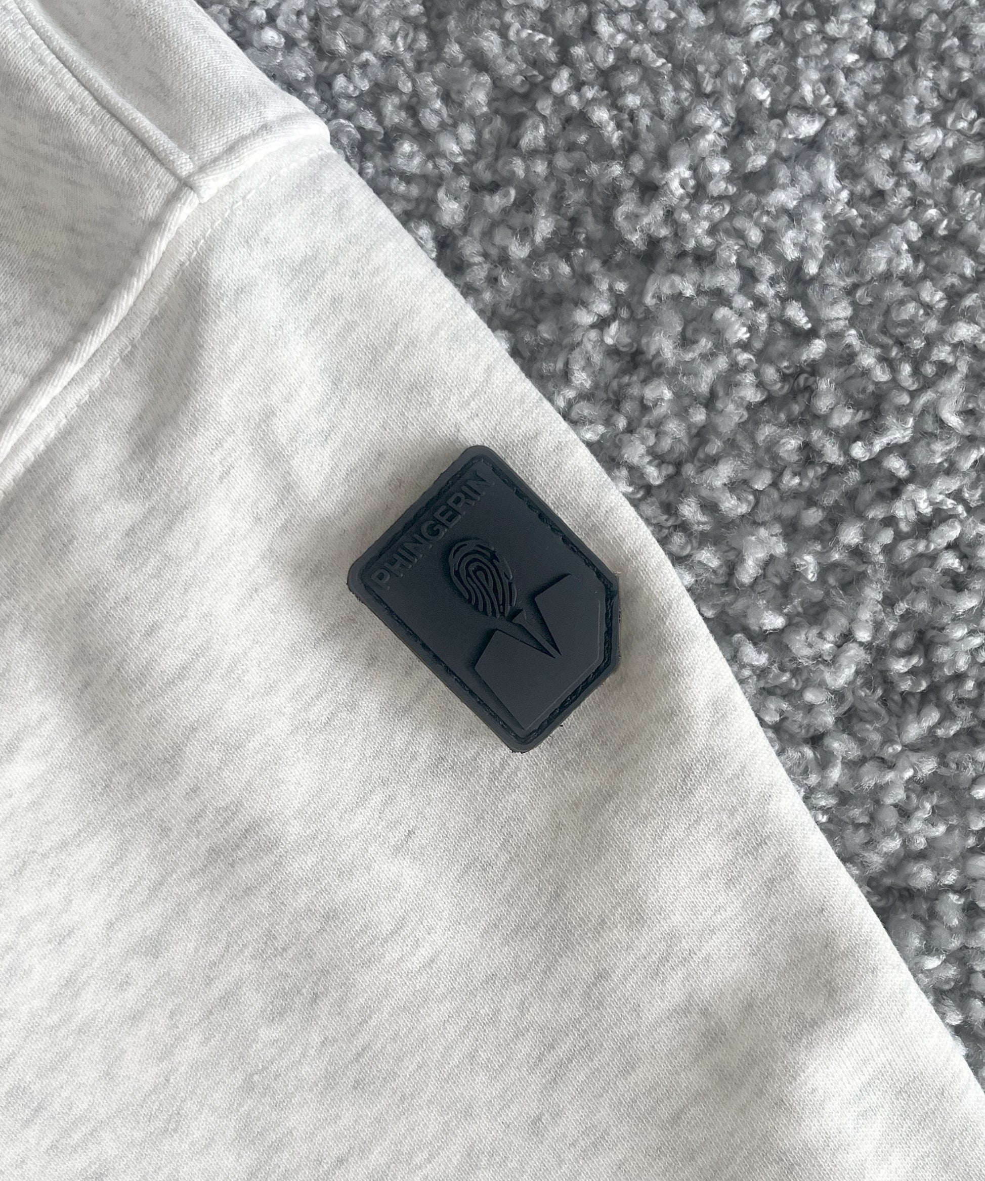 PHINGERIN Quarter zip sweatshirt "A:OATMEAL"