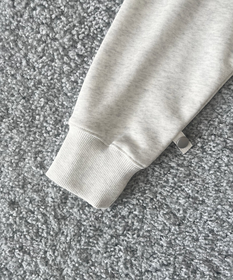 PHINGERIN Quarter zip sweatshirt "A:OATMEAL"