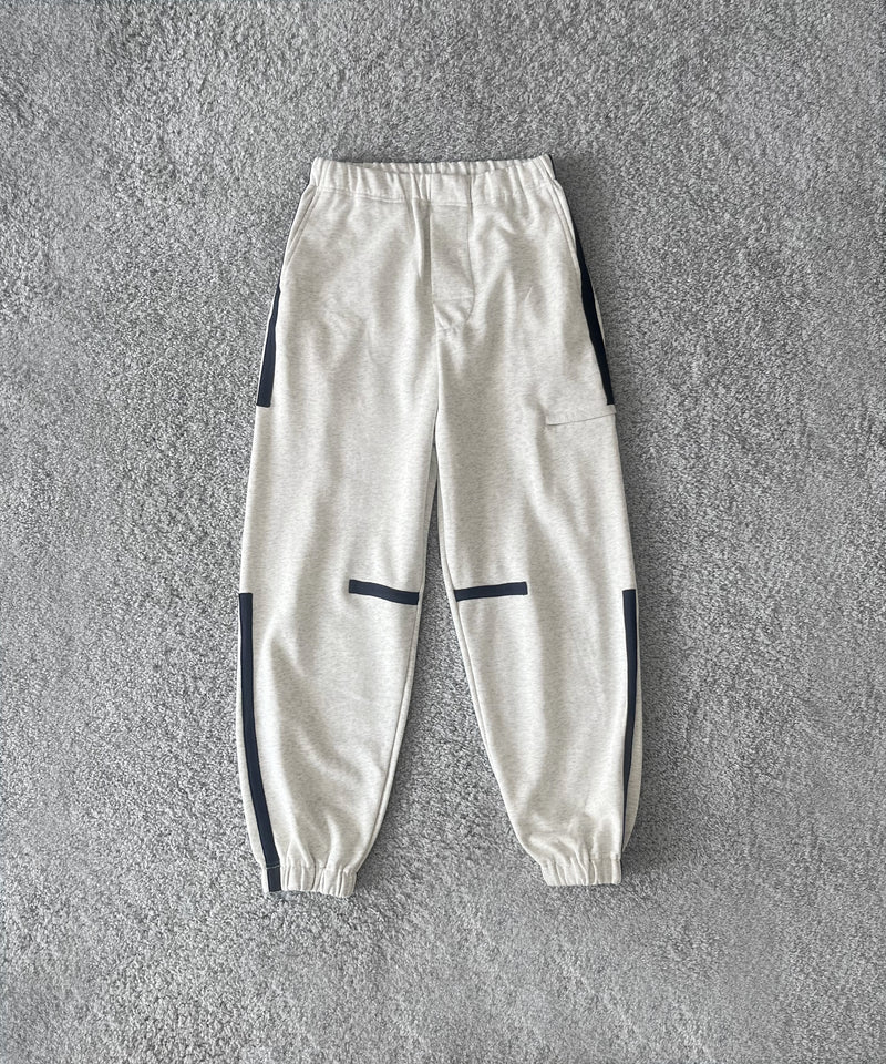 PHINGERIN Tape sweatpants "A:OATMEAL"