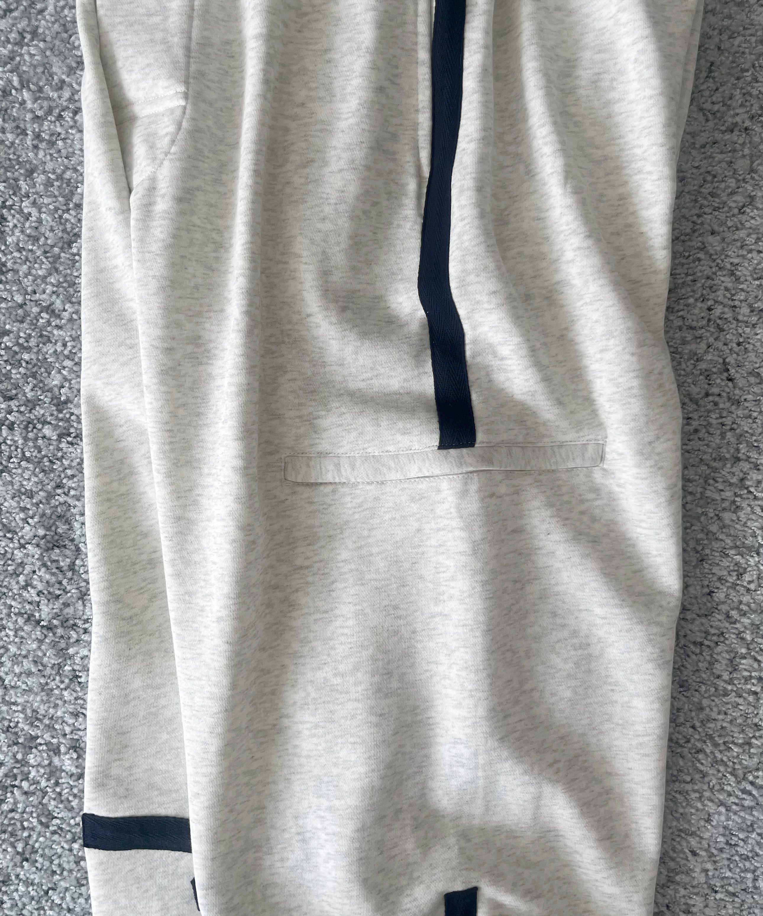 PHINGERIN Tape sweatpants "A:OATMEAL"