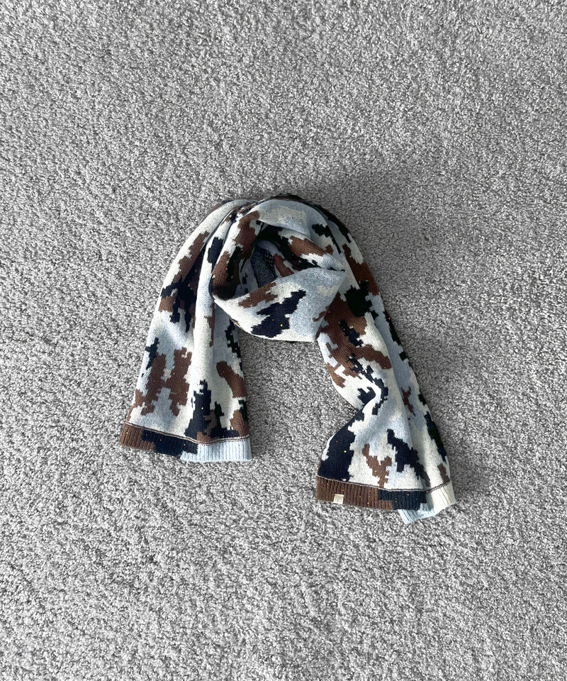 FAF(FAKE AS FLOWERS) Camo scarf "SKY CAMO"