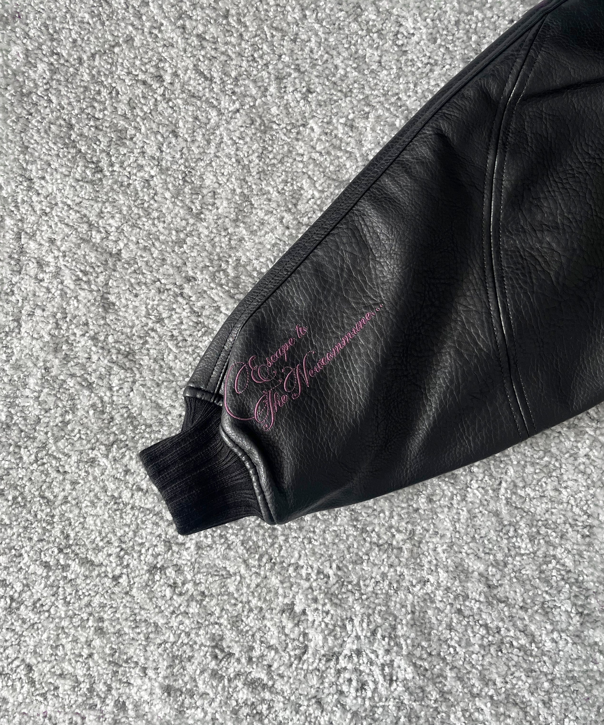 FAF(FAKE AS FLOWERS) Tnc team jacket "BLACK"