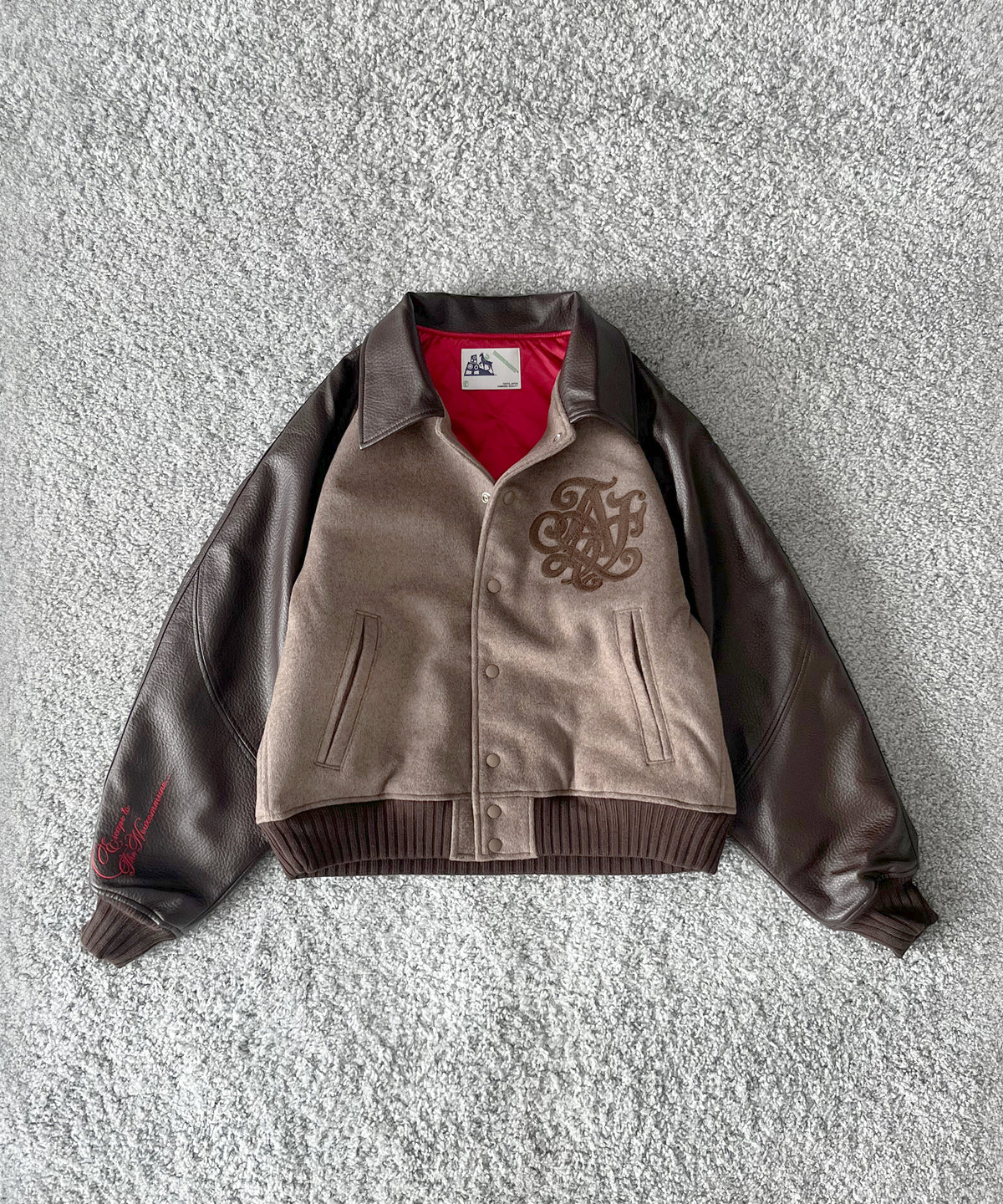 FAF(FAKE AS FLOWERS) Tnc team jacket "BLACK"
