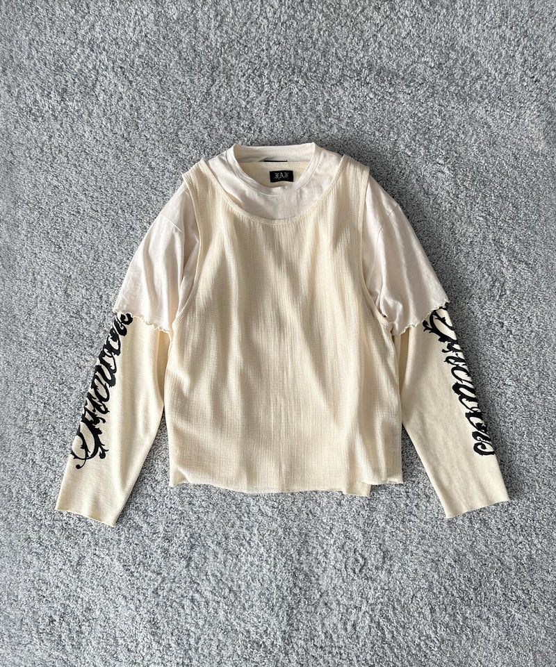 FAF(FAKE AS FLOWERS) 3Layerd ls tee "MULTI"