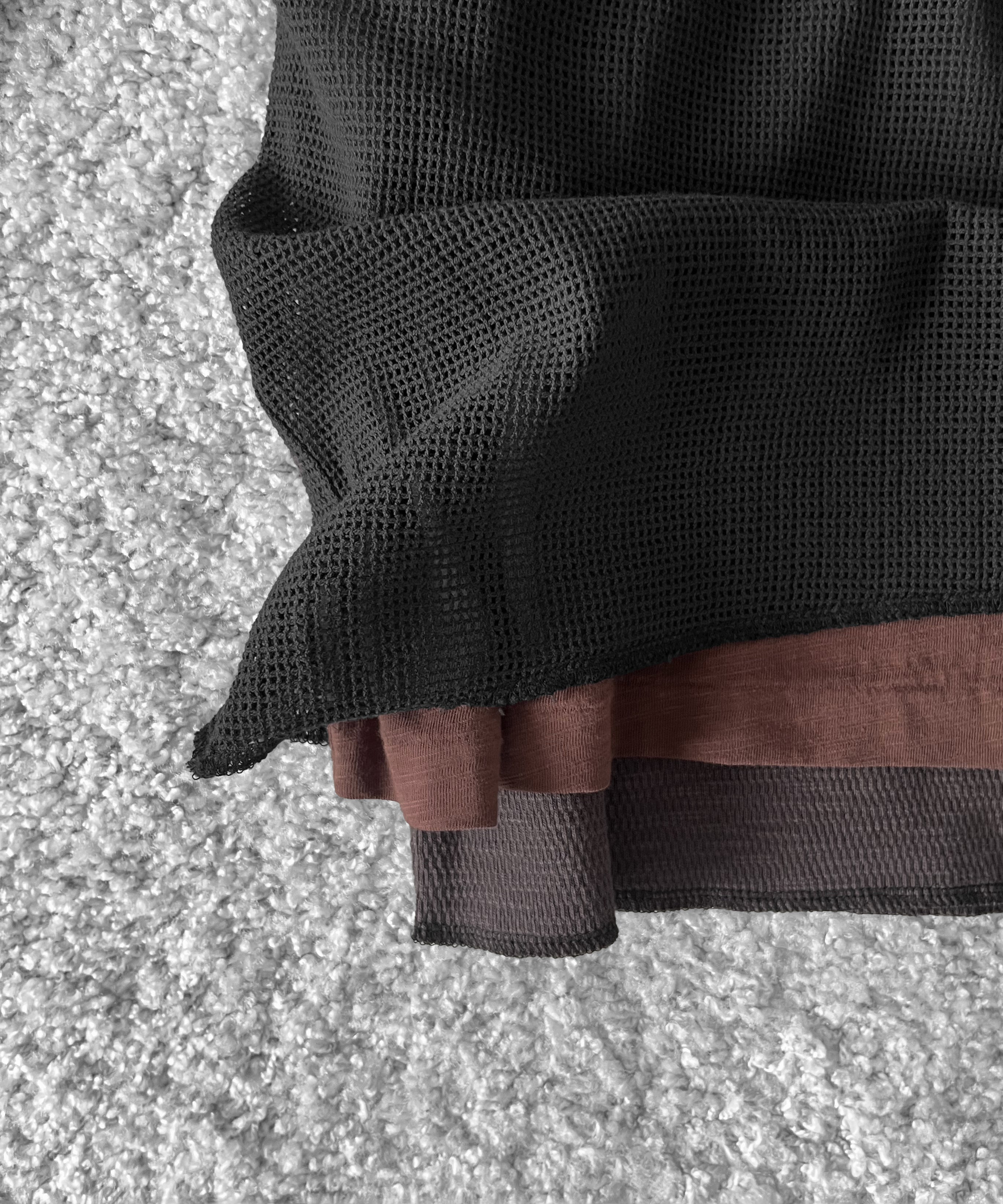 FAF(FAKE AS FLOWERS) 3Layerd ls tee "BLACK"