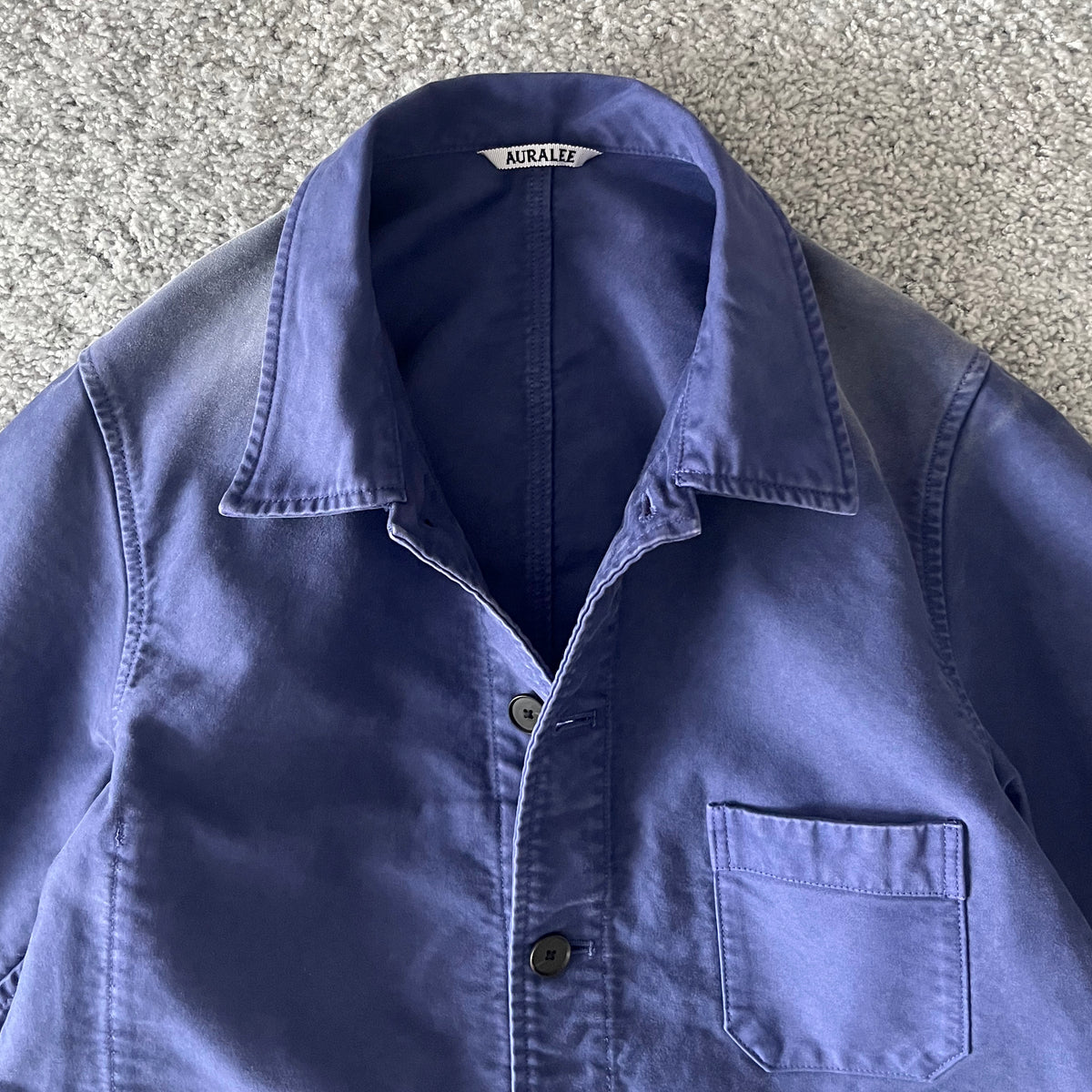 AURALEE【オーラリー】Garment-dyed organic cotton heavy moleskin