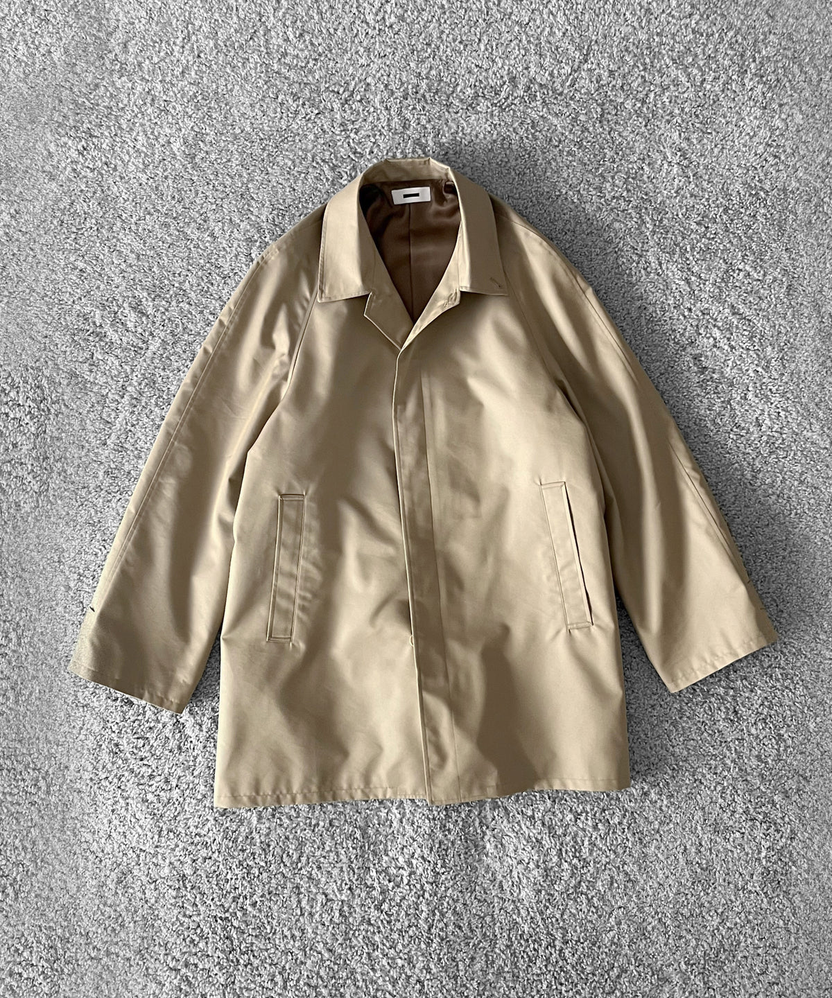 REVERBERATE Trench coat short - pl “BEIGE"