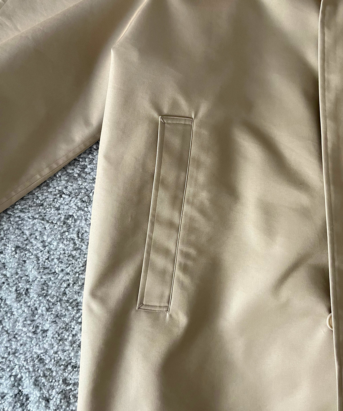 REVERBERATE Trench coat short - pl “BEIGE"