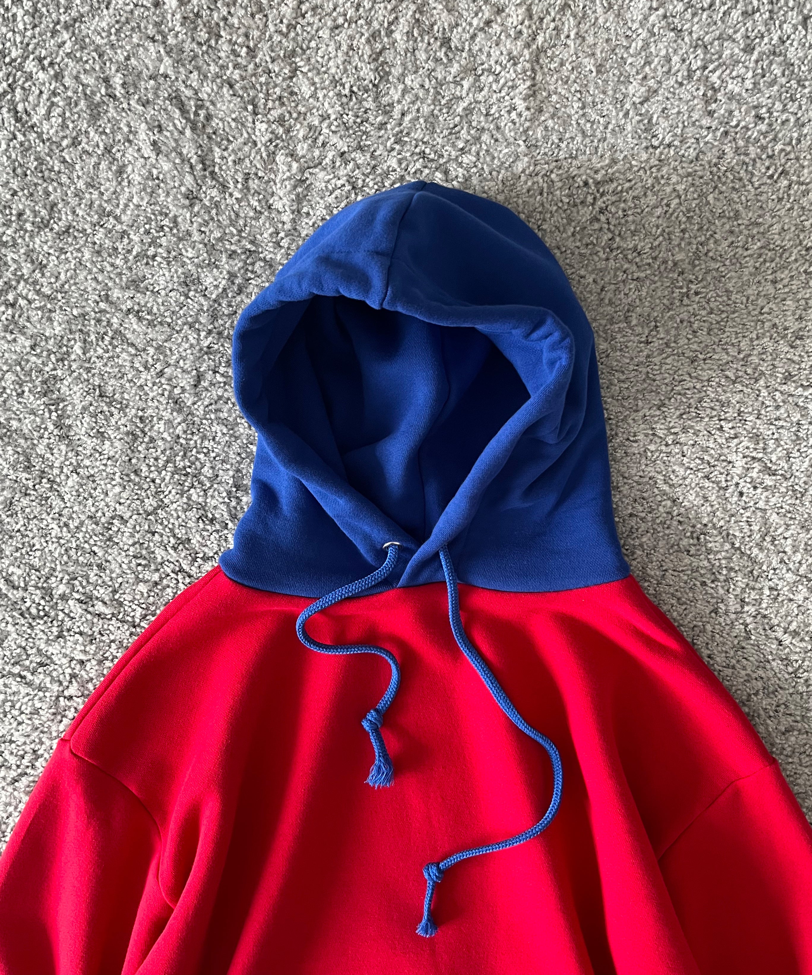 KOOKY ZOO 2Tone hoodie "RED×BLUE"