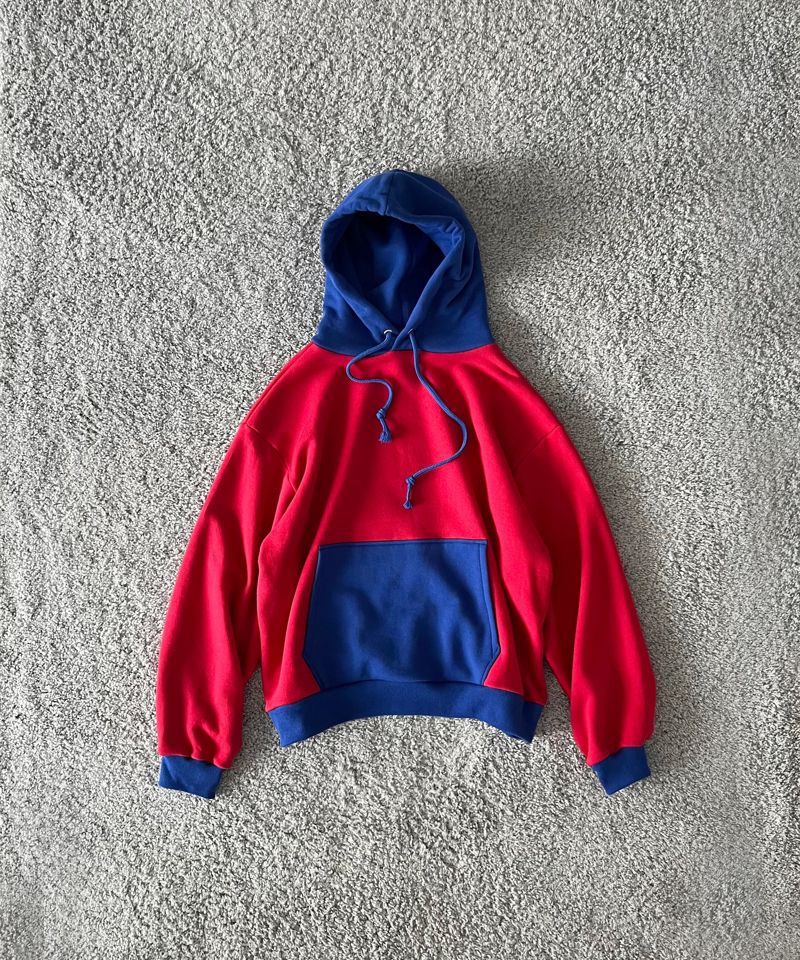 KOOKY ZOO 2Tone hoodie "RED×BLUE"