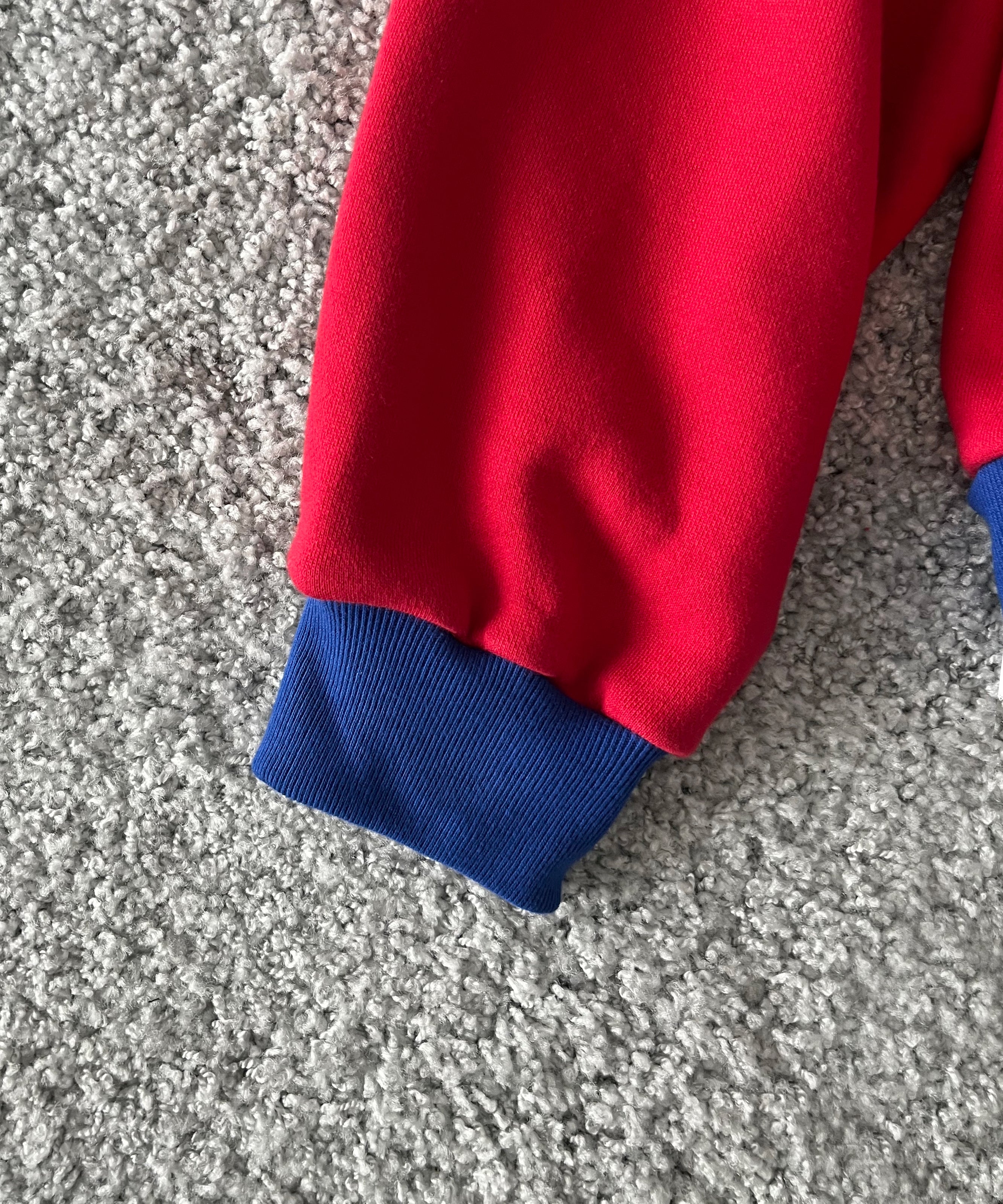 KOOKY ZOO 2Tone hoodie "RED×BLUE"