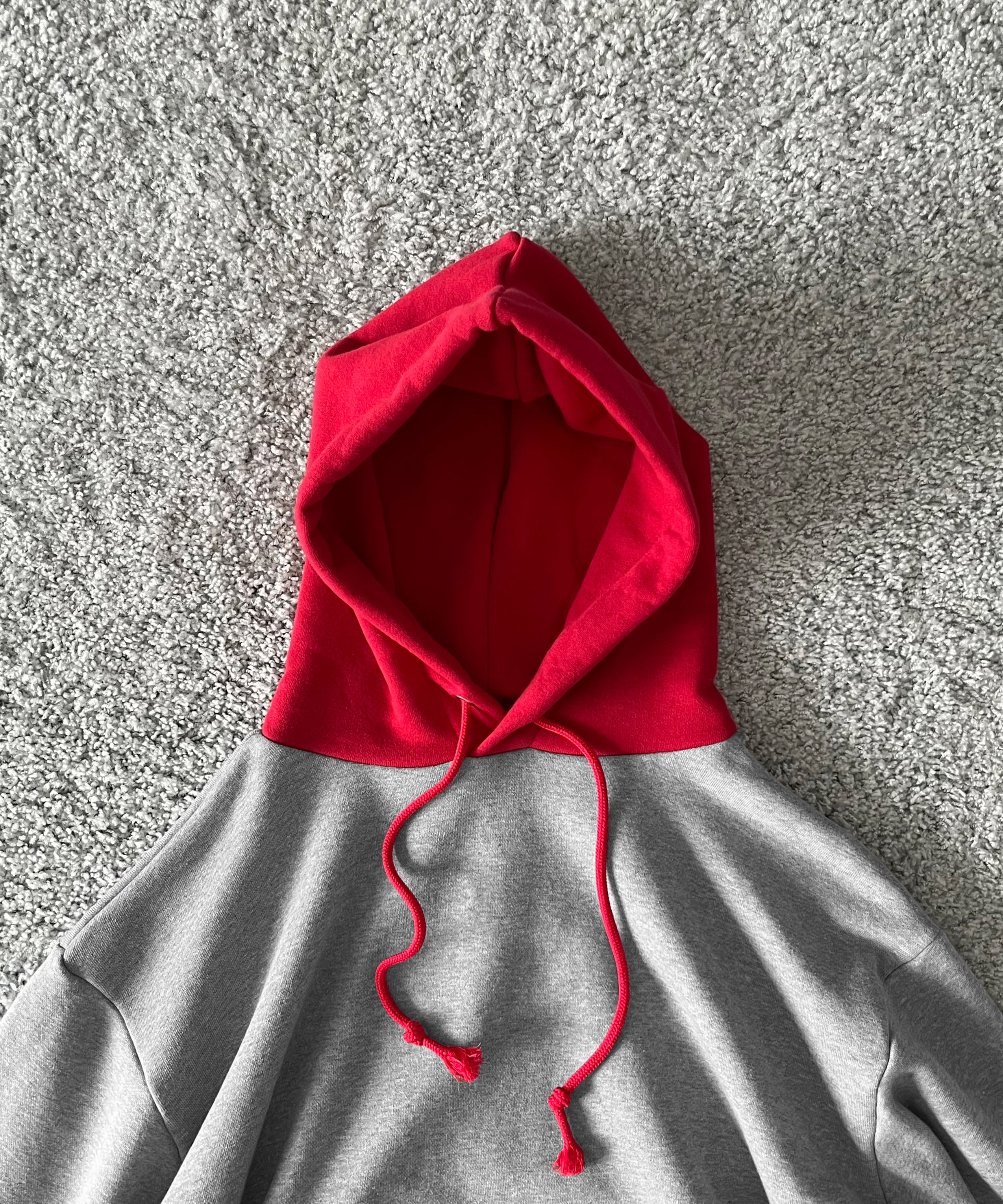KOOKY ZOO 2Tone hoodie "BLUE×GREY"