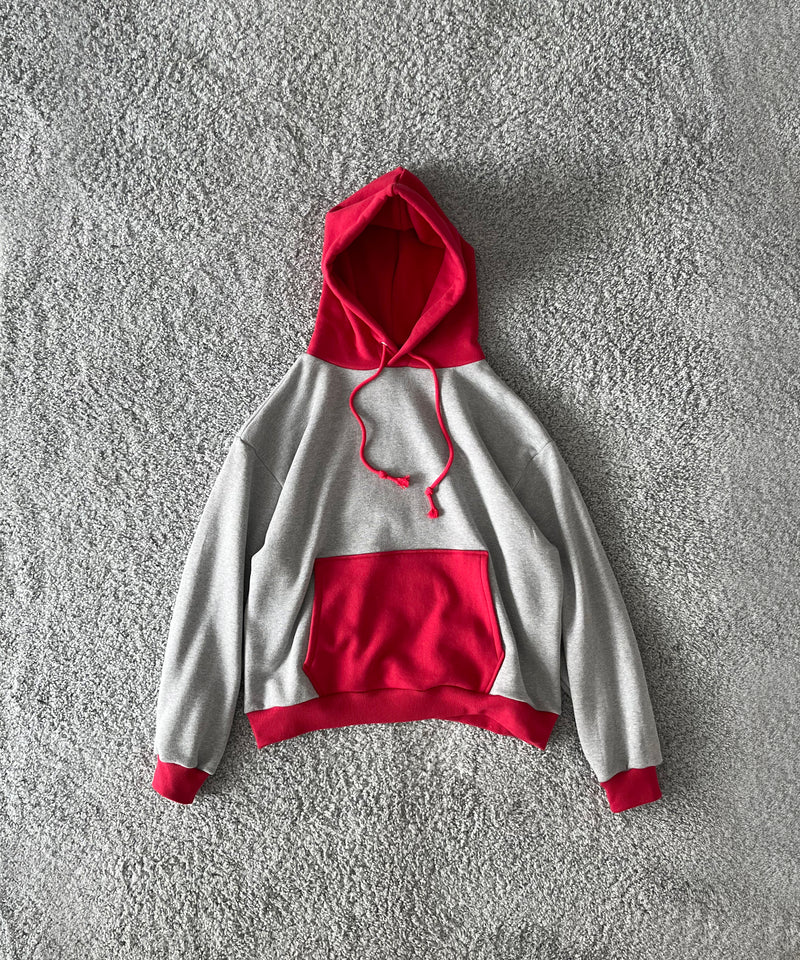 KOOKY ZOO 2Tone hoodie "RED×BLUE"