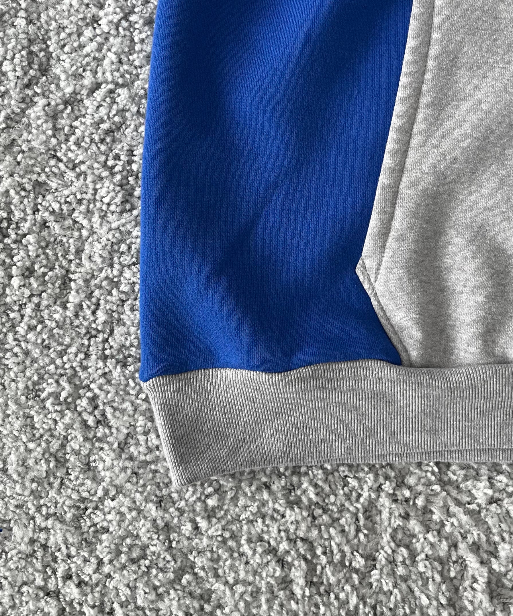 KOOKY ZOO 2Tone hoodie "BLUE×GREY"