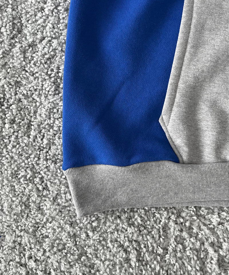 KOOKY ZOO 2Tone hoodie "BLUE×GREY"