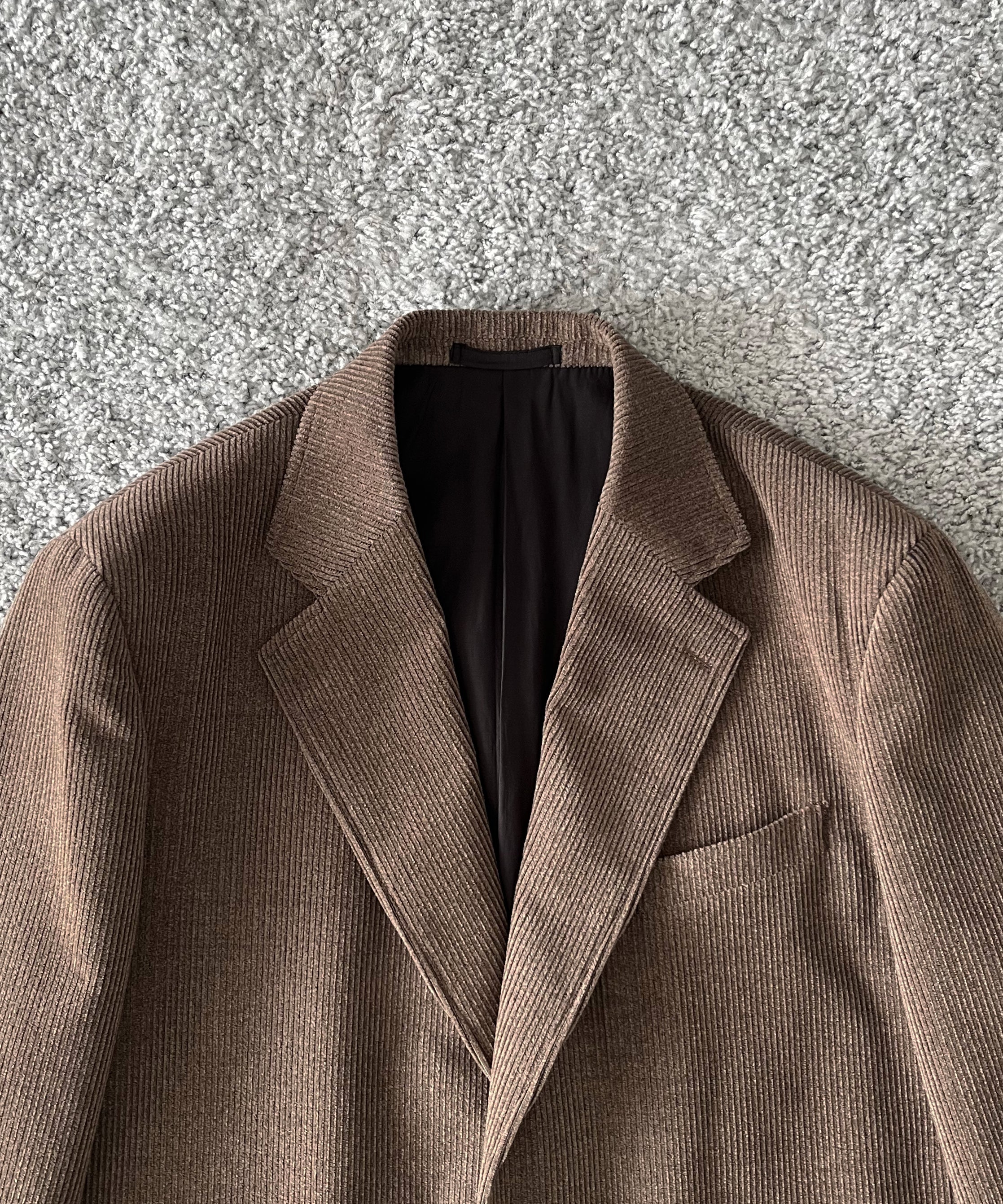 UNUSED Us2581 corduroy jacket "TAUPE"