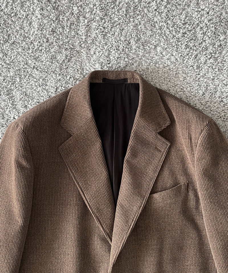 UNUSED Us2581 corduroy jacket "TAUPE"
