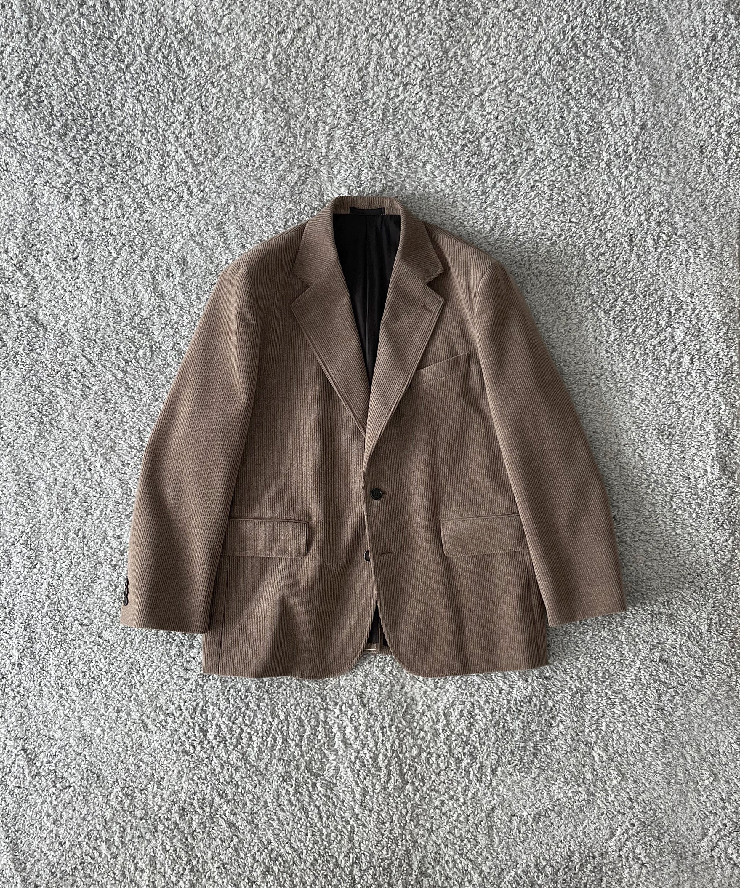 UNUSED Us2581 corduroy jacket "TAUPE"