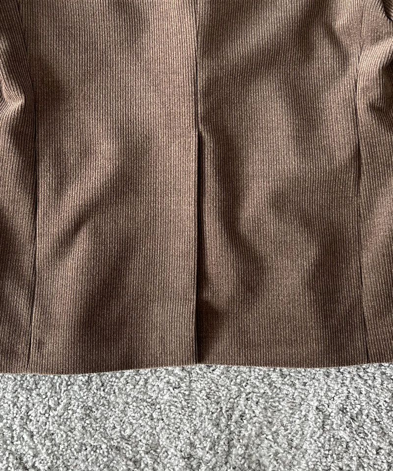 UNUSED Us2581 corduroy jacket "TAUPE"