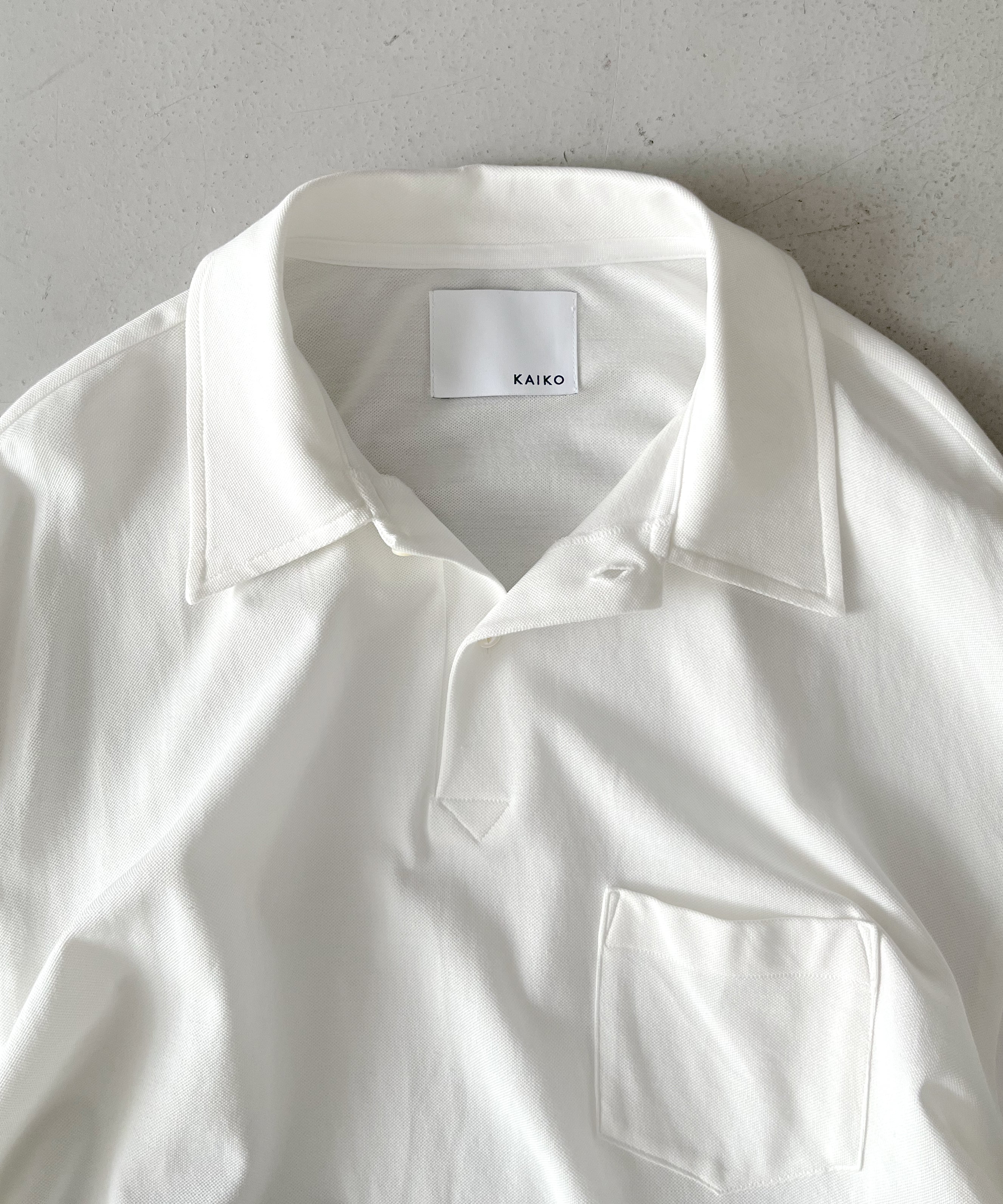 KAIKO Tomorrow polo shirt "O.WHITE"