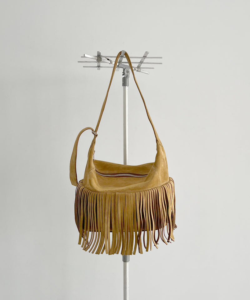 UNUSED Uh0636 leather bag "CAMEL"