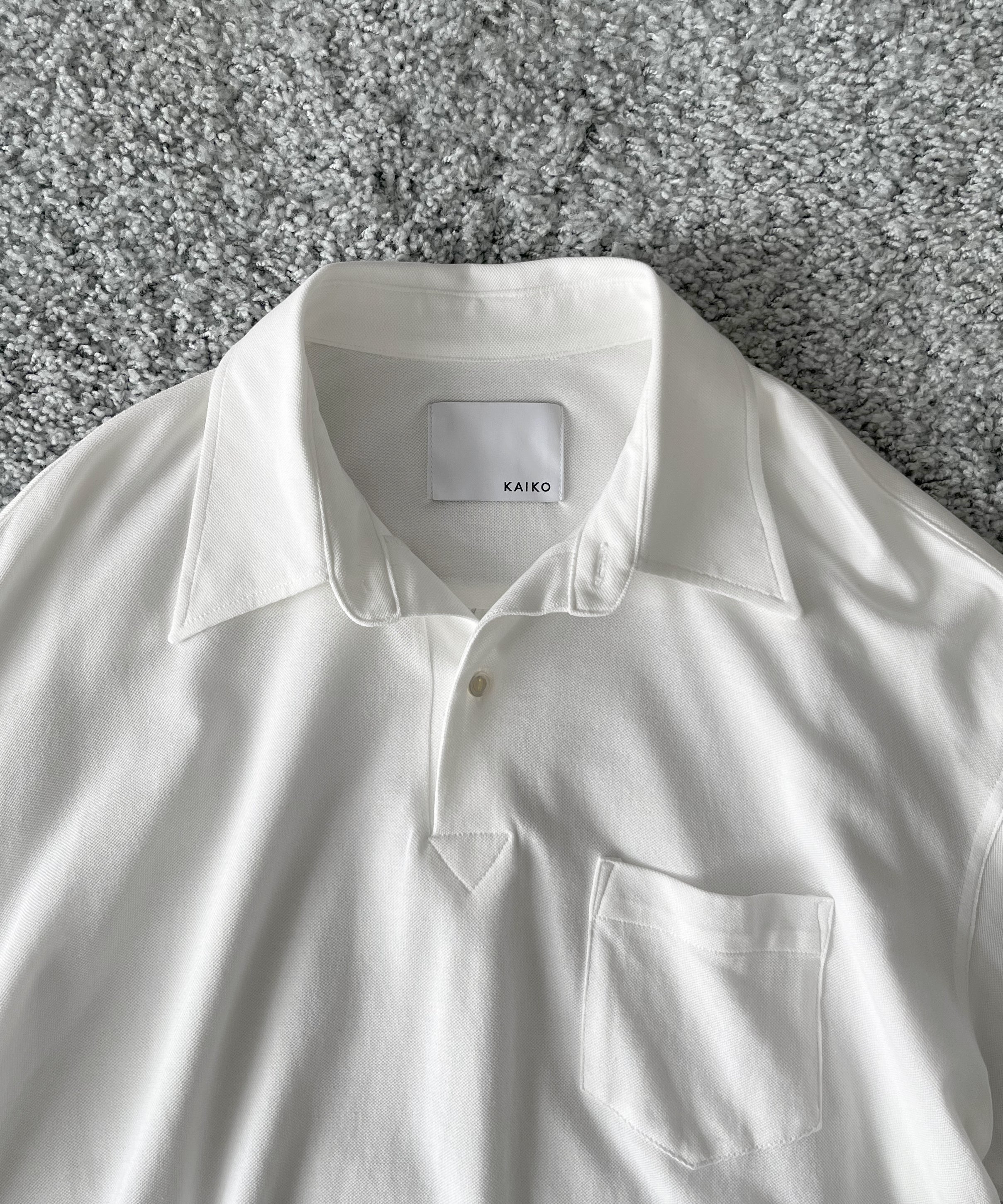 KAIKO Polo neck shirt "OFF WHITE"