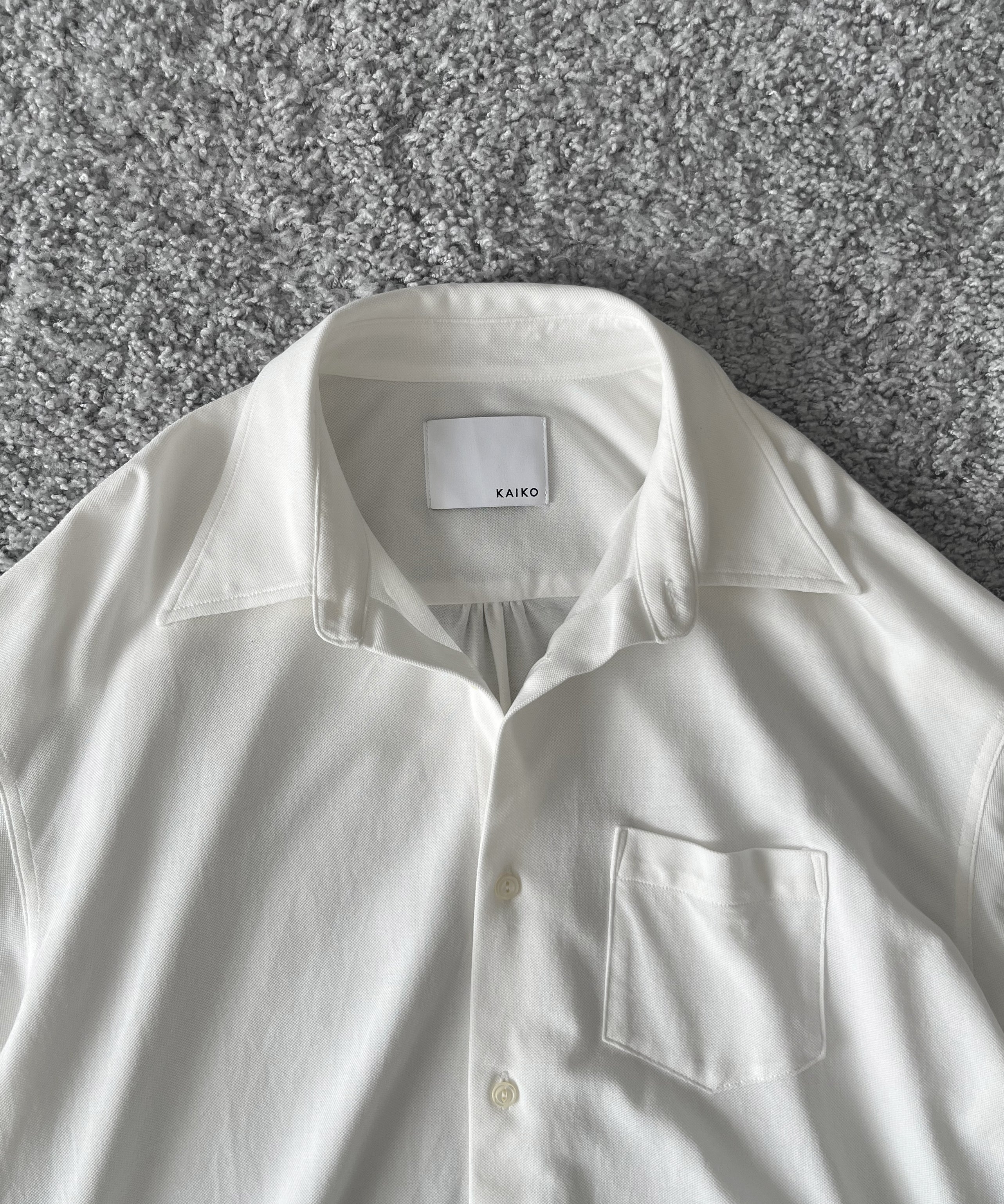 KAIKO Regular collar shirt "OFF WHITE"