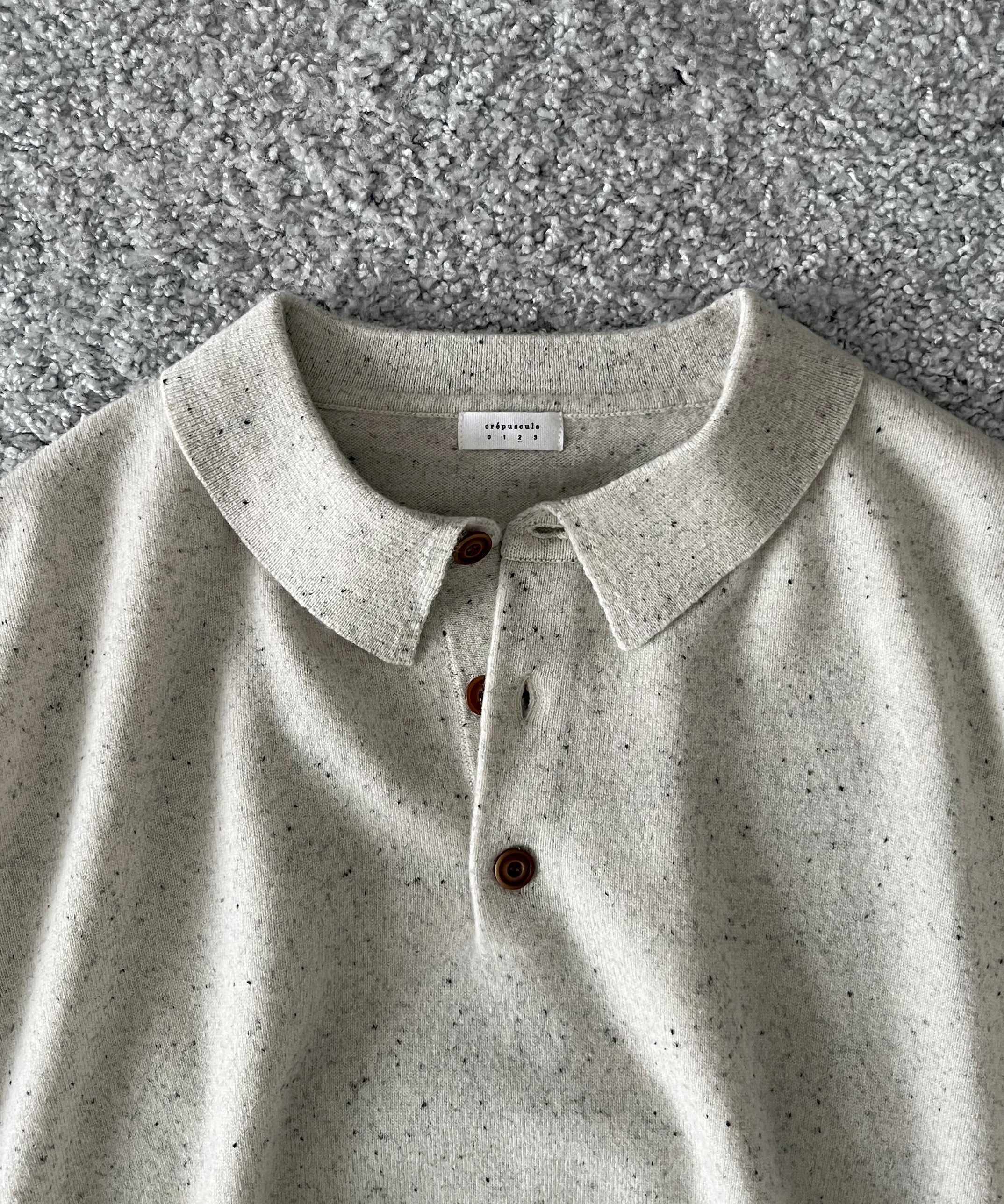 crepuscule L/s polo "WHITE"