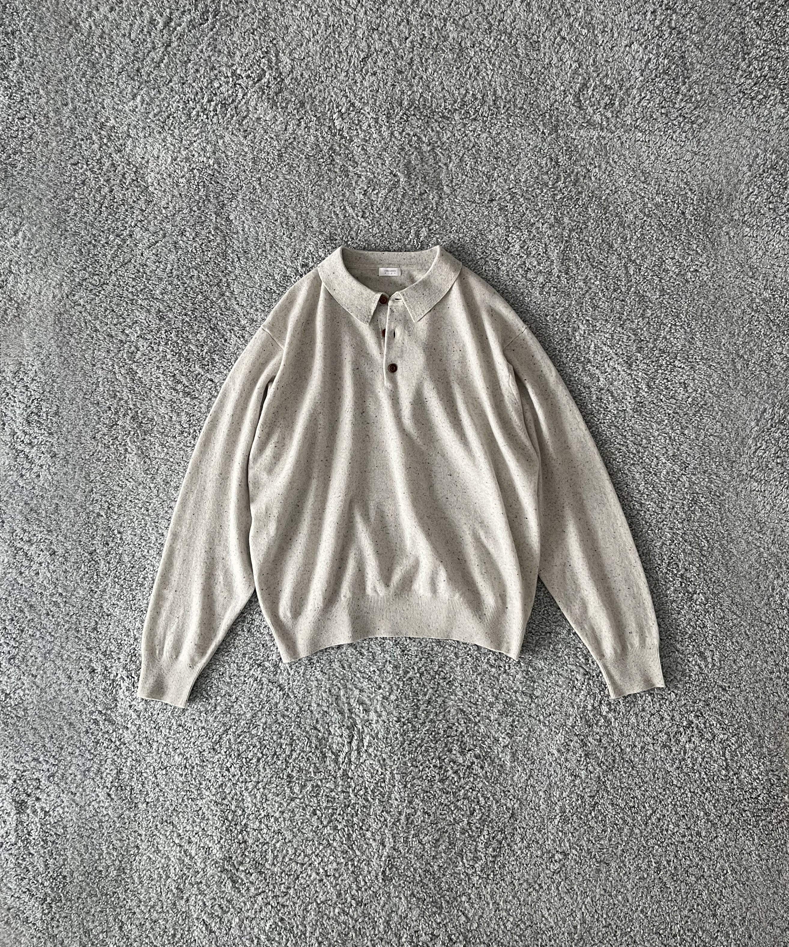 crepuscule L/s polo "WHITE"