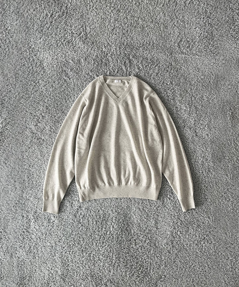 crepuscule L/s v neck "WHITE"
